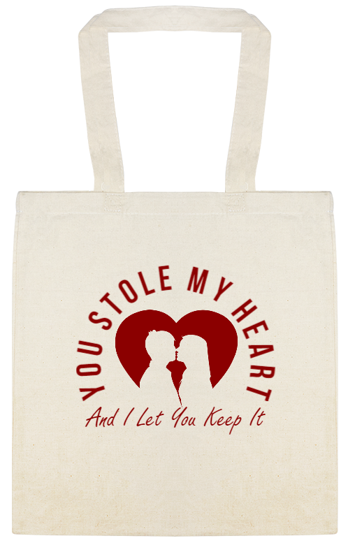 You Stole My Heart And I Let You Keep It Custom Everyday Cotton Tote Bags Style 147226