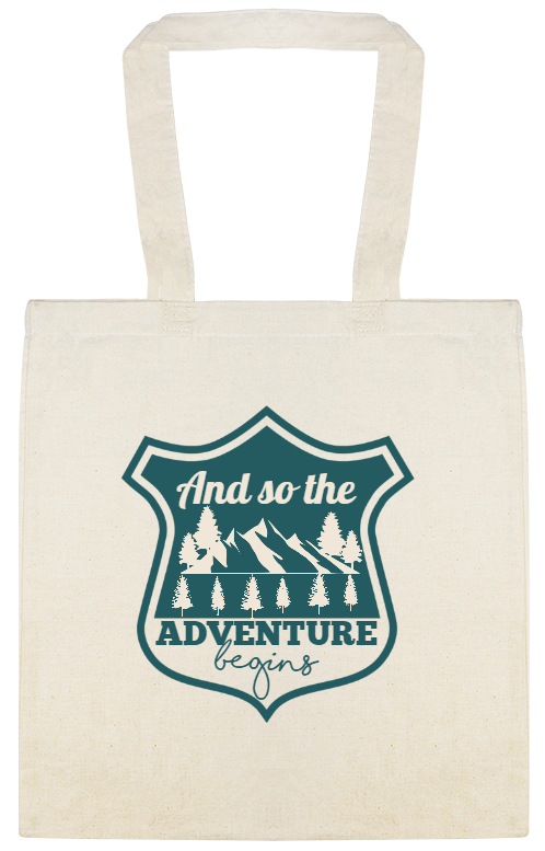 Parties & Events And So The Adventure Begins Custom Everyday Cotton Tote Bags Style 147917
