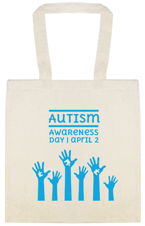 Autism Awareness Day April 2 Custom Everyday Cotton Tote Bags Style 117386