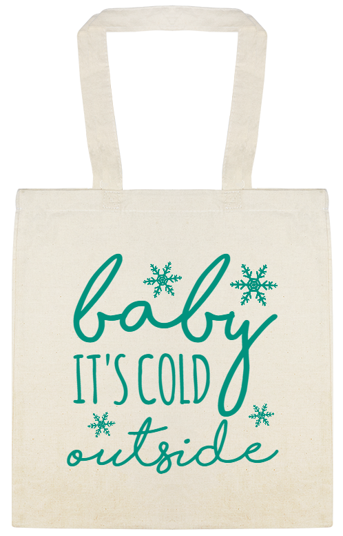 Baby Shower Outside Its Cold Custom Everyday Cotton Tote Bags Style 115070