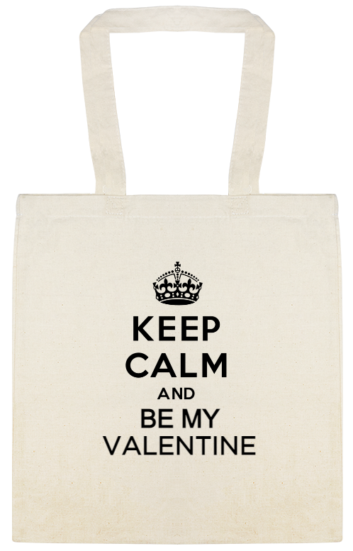 Keep Calm And Be My Valentine Custom Everyday Cotton Tote Bags Style 147282
