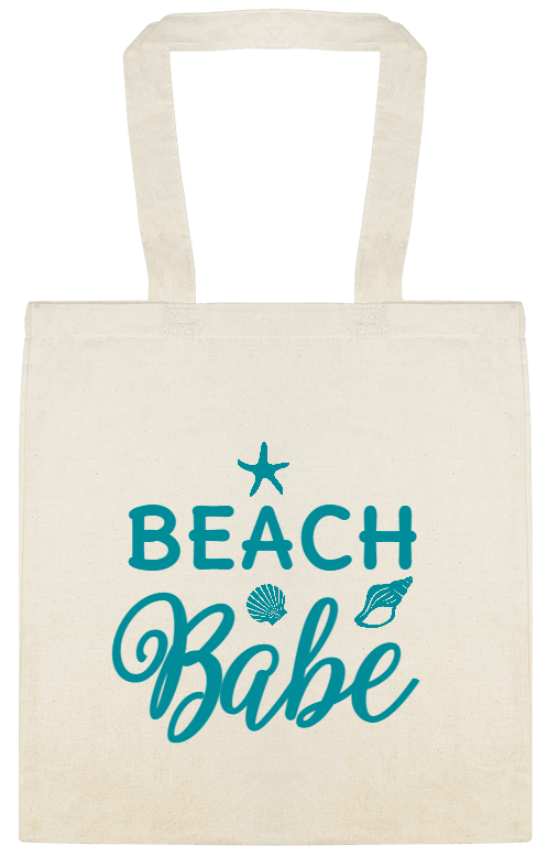 Seasonal Beach Babe Custom Everyday Cotton Tote Bags Style 154473