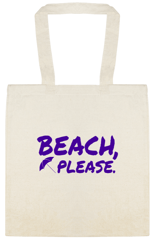 Seasonal Beach Please Custom Everyday Cotton Tote Bags Style 154519