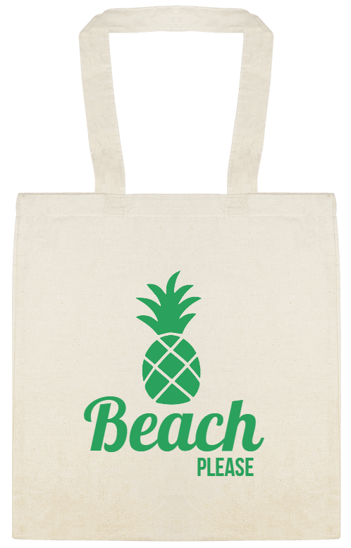 Seasonal Beach Please Custom Everyday Cotton Tote Bags Style 154484