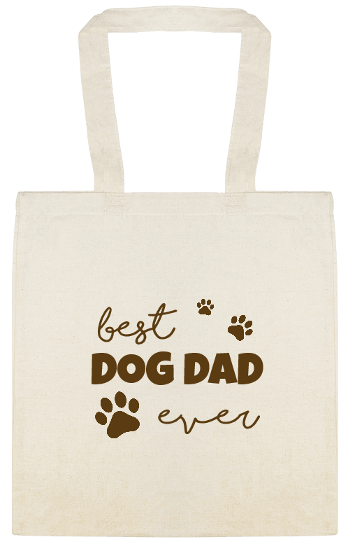 Best Dog Dad Ever Custom Everyday Cotton Tote Bags Style 152010