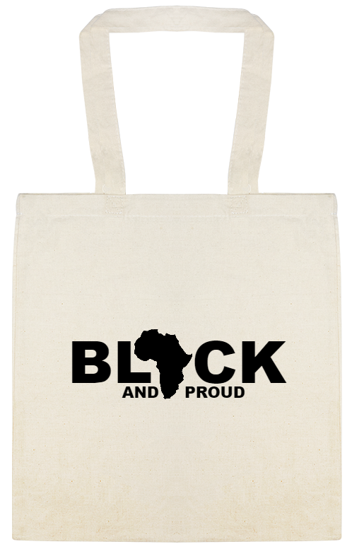 Black And Proud Custom Everyday Cotton Tote Bags Style 146998