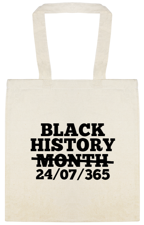 Black History Month Celebration 24 07 365 Custom Everyday Cotton Tote Bags Style 146887