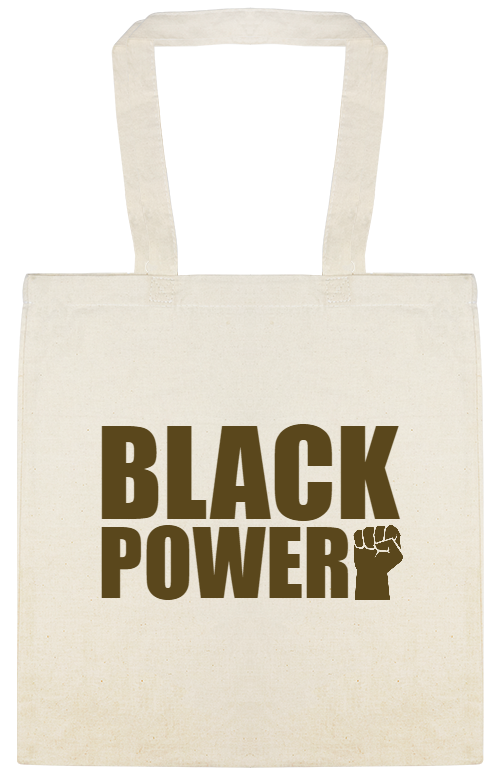 Black Power Custom Everyday Cotton Tote Bags Style 147400