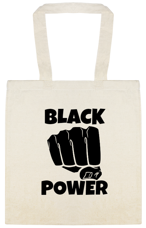 Black Power Custom Everyday Cotton Tote Bags Style 147124