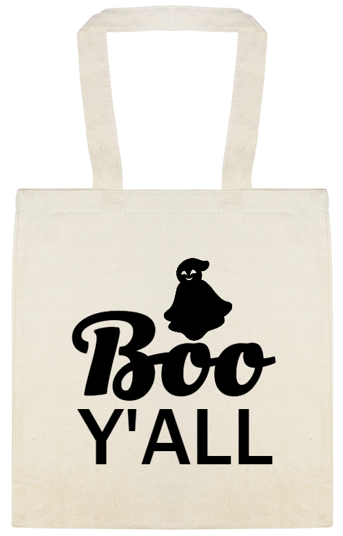 Halloween Boo Yall Custom Everyday Cotton Tote Bags Style 143065