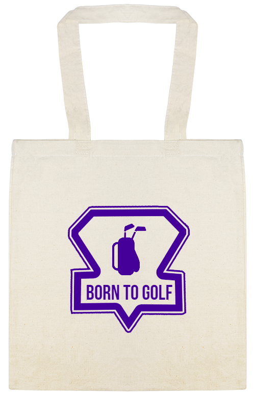 Sports & Teams Born To Golf Custom Everyday Cotton Tote Bags Style 150136