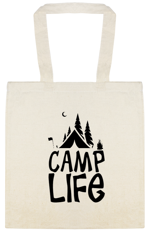Camp Life Custom Everyday Cotton Tote Bags Style 147704