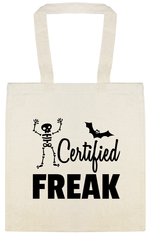 Halloween Certified Freak Custom Everyday Cotton Tote Bags Style 143613