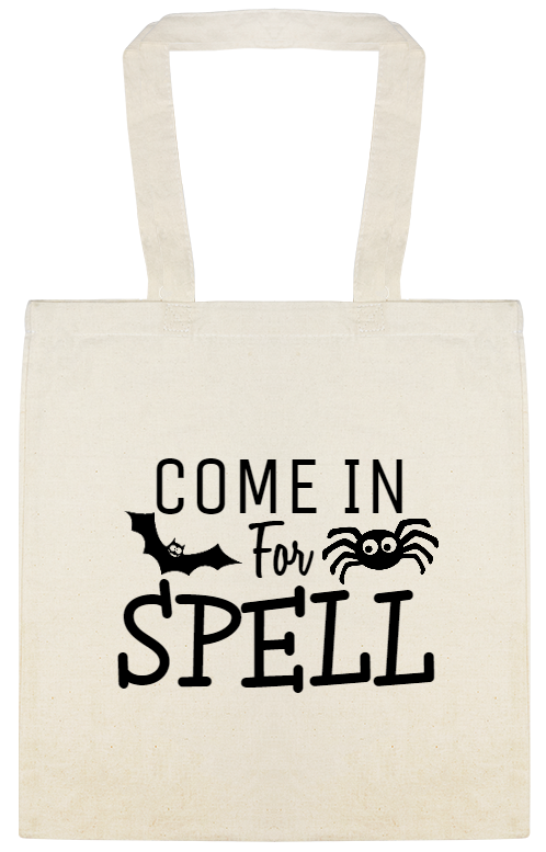 Halloween Come In Spell For Custom Everyday Cotton Tote Bags Style 142404