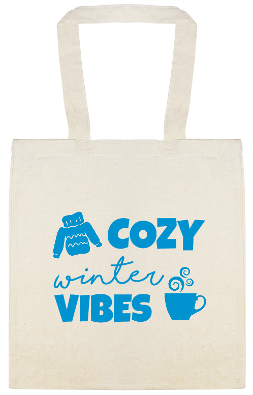 Cozy Winter Vibes Custom Everyday Cotton Tote Bags Style 145590