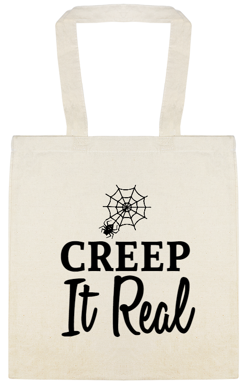Halloween Creep It Real Custom Everyday Cotton Tote Bags Style 142402