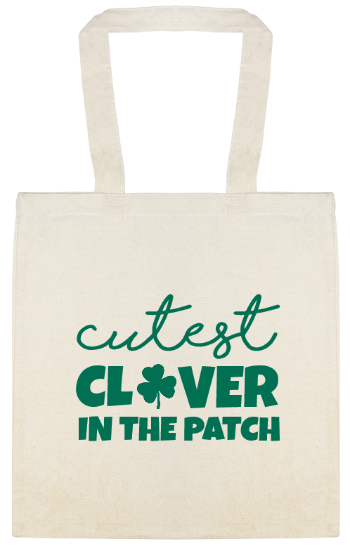 Cutest Clover In The Patch Custom Everyday Cotton Tote Bags Style 148861
