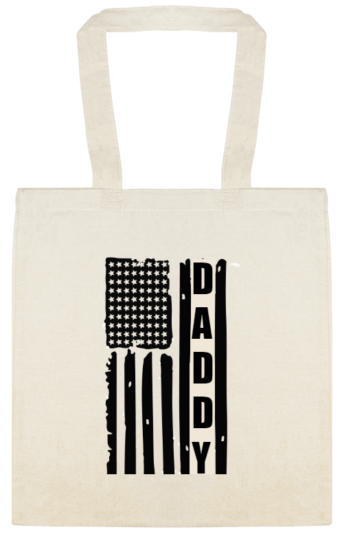 Holidays & Special Events DADDY Custom Everyday Cotton Tote Bags Style 153516