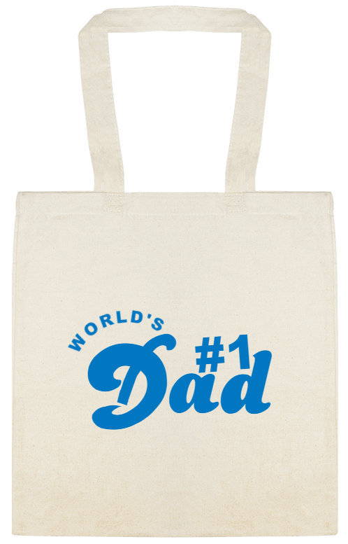 Holidays & Special Events Dad 1 Custom Everyday Cotton Tote Bags Style 153022