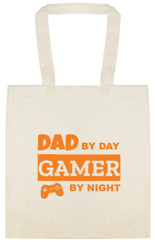 Dad By Day Gamer By Night Custom Everyday Cotton Tote Bags Style 152019