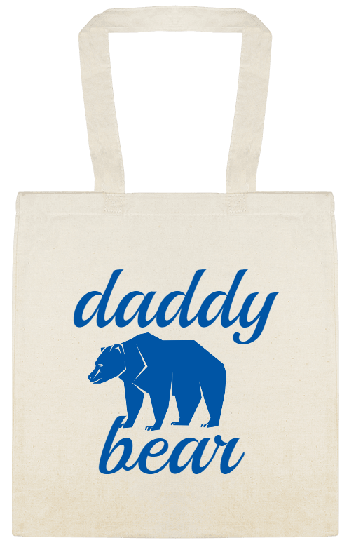 Holidays & Special Events Daddy Bear Custom Everyday Cotton Tote Bags Style 151755