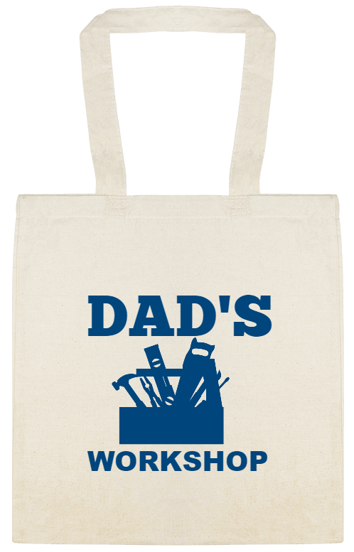 Holidays & Special Events Dads Workshop Custom Everyday Cotton Tote Bags Style 151611
