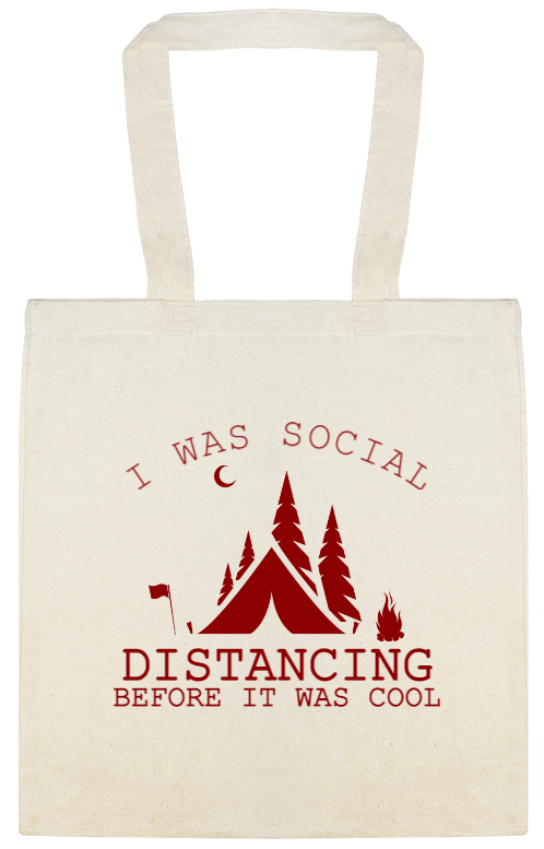 I Was Social Distancing  Before It Was Cool Custom Everyday Cotton Tote Bags Style 147810