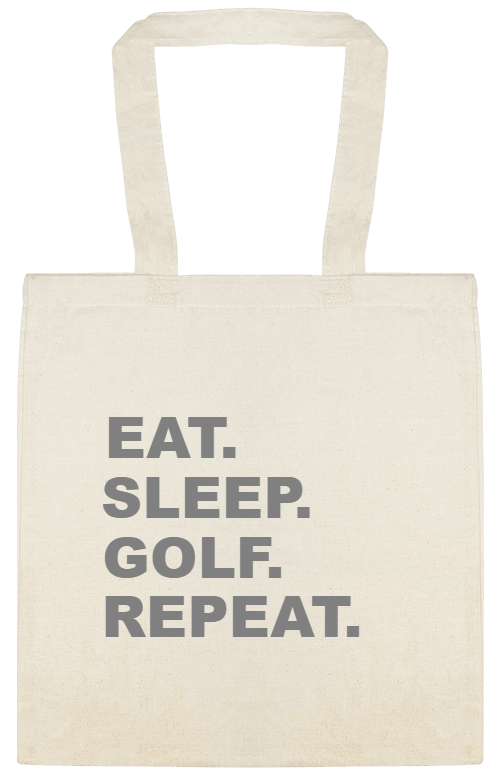 Sports & Teams Eat Sleep Golf Repeat Custom Everyday Cotton Tote Bags Style 150886