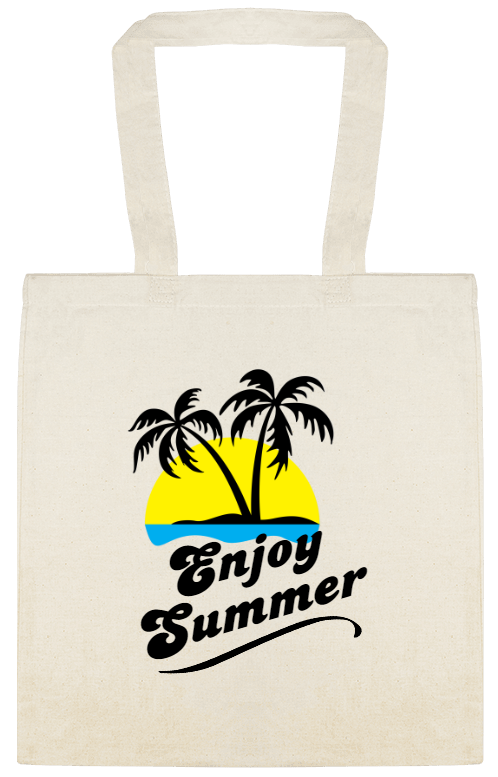 Parties & Events Enjoy Summer Custom Everyday Cotton Tote Bags Style 151544