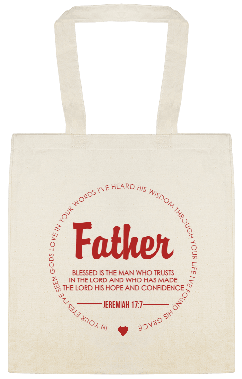 Holidays & Special Events Father Blessed Is The Man Who TrustsIn Lord And Has MadeThe His Hope Confidence Jeremiah 177 Custom Everyday Cotton Tote Bags Style 151872