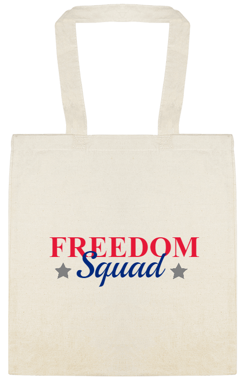 Holidays & Special Events Freedom Squad Custom Everyday Cotton Tote Bags Style 153664