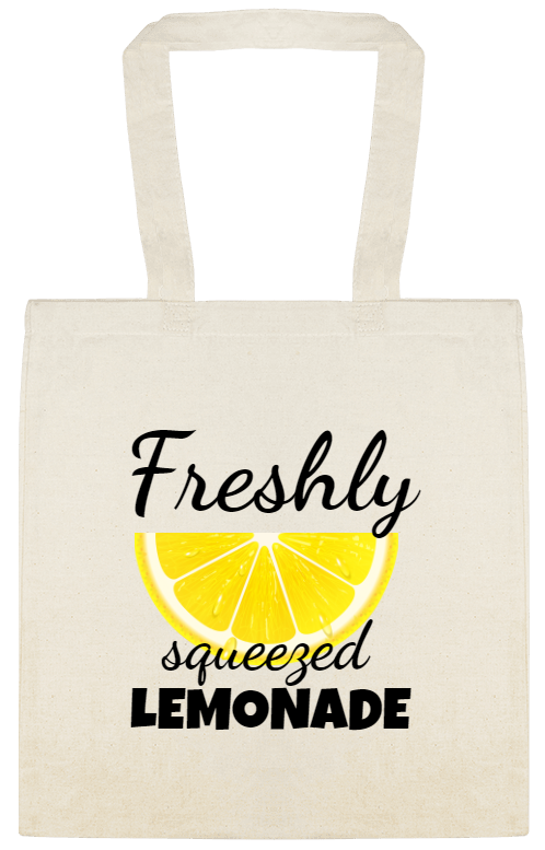 Seasonal Freshly Squeezed Lemonade Custom Everyday Cotton Tote Bags Style 154616