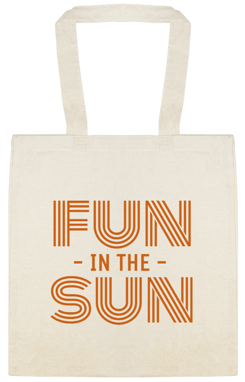 Seasonal Fun Sun - In The Custom Everyday Cotton Tote Bags Style 154681