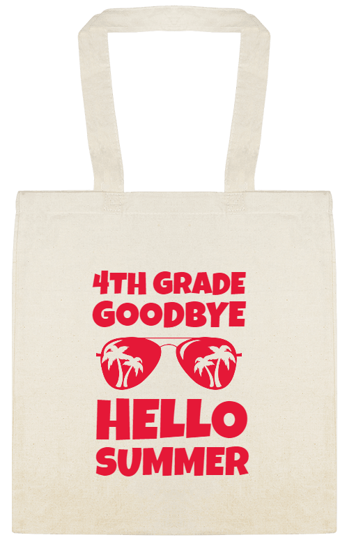 Seasonal Goodbye 4th Grade Summer Hello Custom Everyday Cotton Tote Bags Style 154486