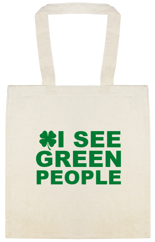 I See Green People Custom Everyday Cotton Tote Bags Style 147586