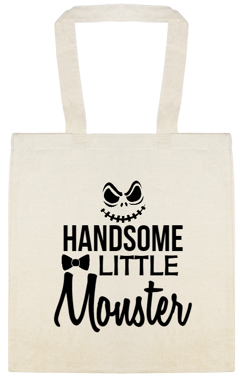 Halloween Handsome Little Monster Custom Everyday Cotton Tote Bags Style 142586