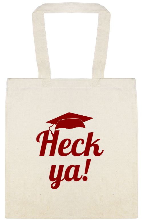 Parties & Events Heck Ya Custom Everyday Cotton Tote Bags Style 149855