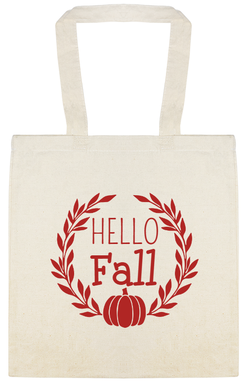 Fall Autumn Season Hello Custom Everyday Cotton Tote Bags Style 141947