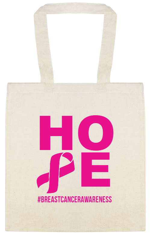 Special Events Ho breastcancerawareness Custom Everyday Cotton Tote Bags Style 123371