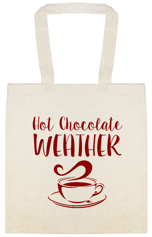 Hot Chocolate Weather Custom Everyday Cotton Tote Bags Style 145942