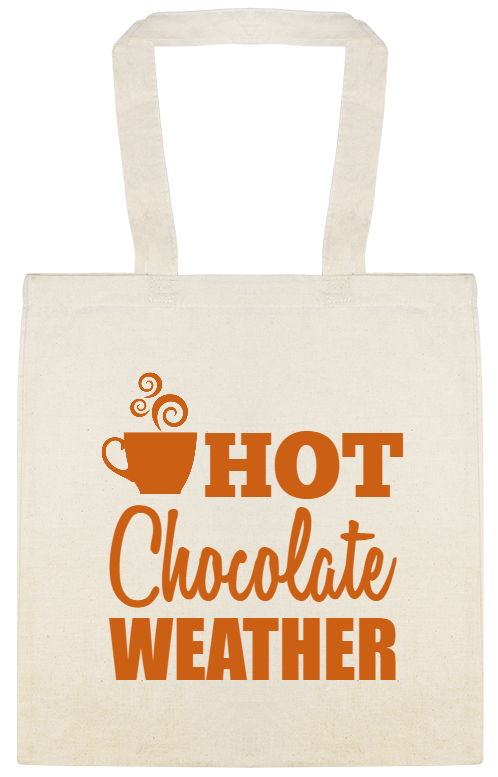 Winter Season Hot Chocolate Weather Custom Everyday Cotton Tote Bags Style 146948
