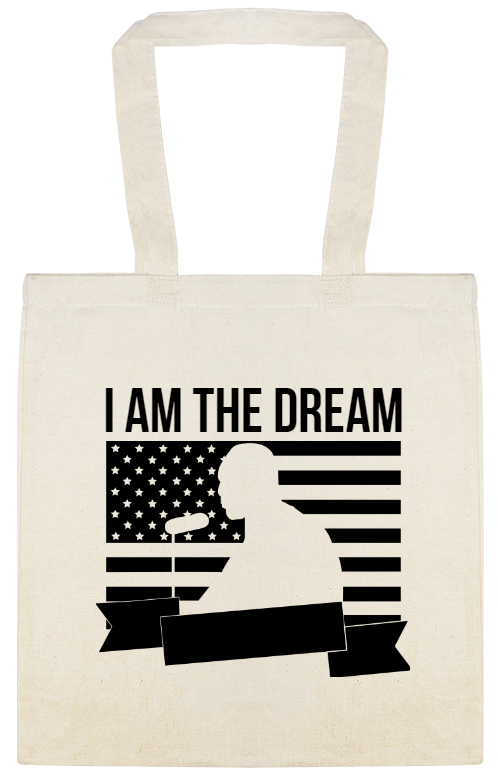 Holidays & Special Events Am The Dream Custom Everyday Cotton Tote Bags Style 146521
