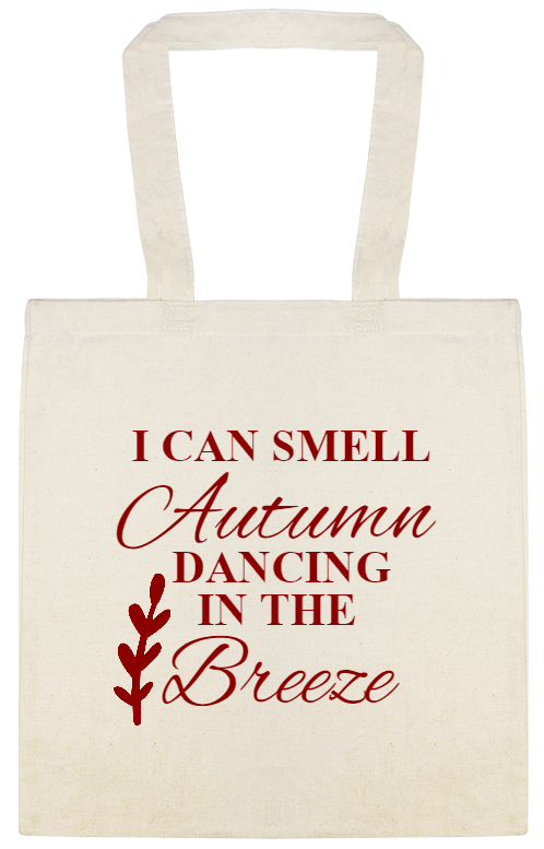 Fall I Can Smell Autumn Dancing In The Breeze Custom Everyday Cotton Tote Bags Style 141766
