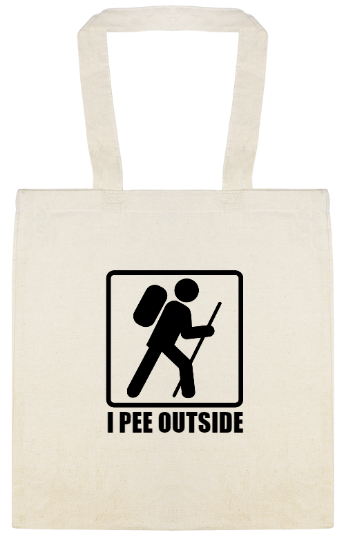 I Pee Outside Custom Everyday Cotton Tote Bags Style 147719