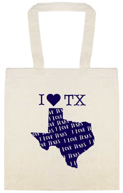 Valentines Tx Custom Everyday Cotton Tote Bags Style 115523
