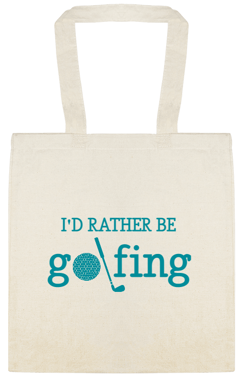 Sports & Teams Id Rather Be G Fing Custom Everyday Cotton Tote Bags Style 150889