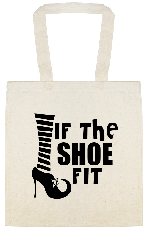 Halloween If The Shoe Fit Custom Everyday Cotton Tote Bags Style 142397