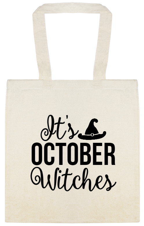 Halloween Its October Witches Custom Everyday Cotton Tote Bags Style 142585