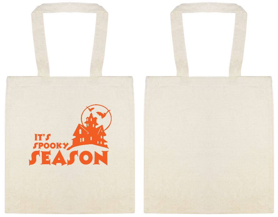 Holidays Its Season Spooky Custom Everyday Cotton Tote Bags Style 115410
