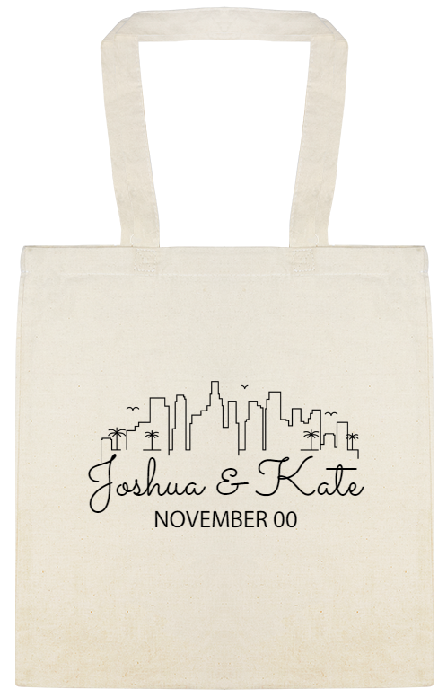 Wedding Joshua Kate November 00 Custom Everyday Cotton Tote Bags Style 122947
